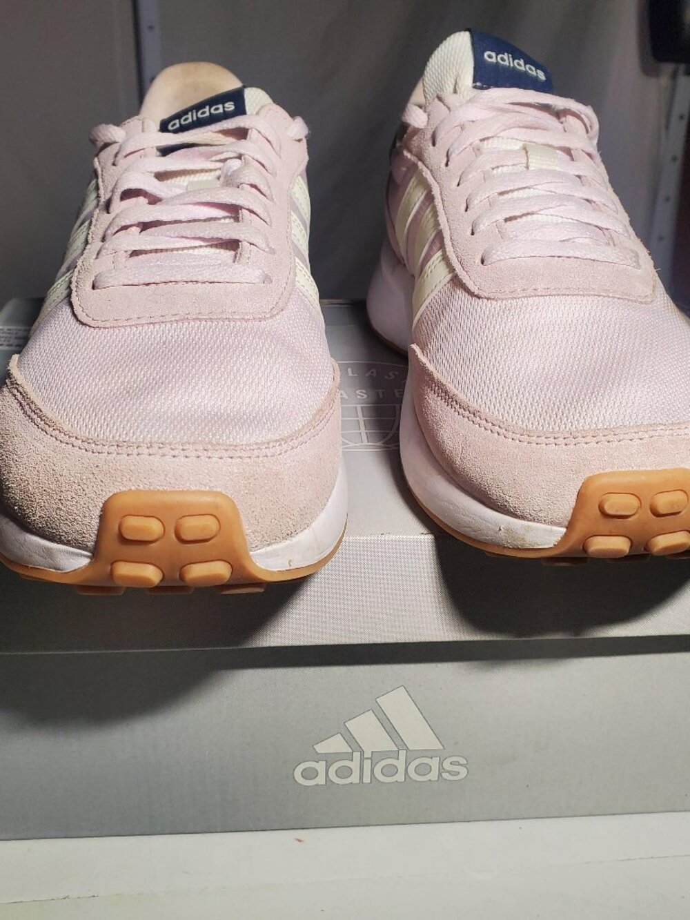 Adidas Run 70S Pink Comfort Lace Up Running Shoes HQ1975 -Women's Size 9 US